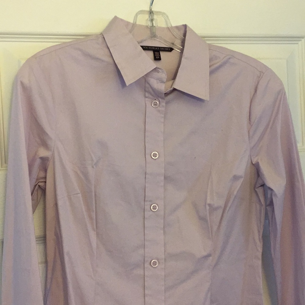 Victoria’s Secret button down dress shirt lavender